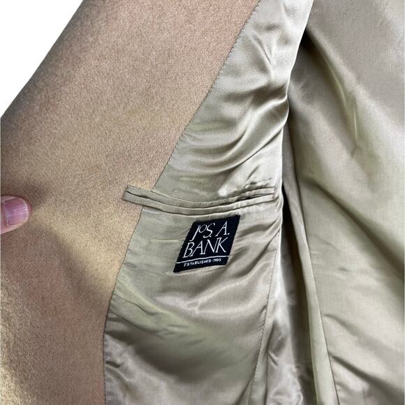Jos A Bank Blazer Mens 39 Reg Tan Executive Collection 100% Camel Hair NWT - Picture 6 of 10